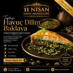 Havuç Dilim Baklava (1 Tepsi)