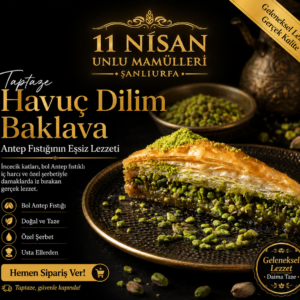 Havuç Dilim Baklava (1 Tepsi)