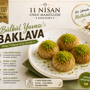 Bülbül Yuvası Baklava (1 Tepsi)